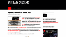 What Safebabycarseats.info website looked like in 2020 (4 years ago)