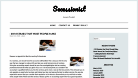 What Secessionist.us website looked like in 2020 (4 years ago)
