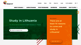 What Studyin.lt website looked like in 2020 (4 years ago)