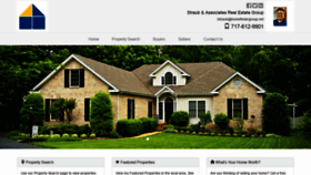 What Straubrealestate.com website looked like in 2020 (4 years ago)