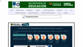 What Sedcaldas.gov.co website looked like in 2020 (4 years ago)