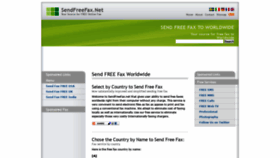 What Sendfreefax.net website looked like in 2020 (4 years ago)