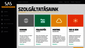 What Sas.hu website looked like in 2020 (4 years ago)