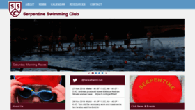 What Serpentineswimmingclub.com website looked like in 2020 (4 years ago)