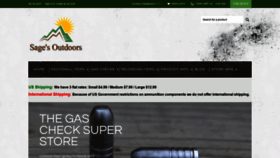 What Sagesoutdoors.com website looked like in 2020 (4 years ago)