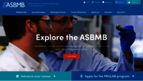 What Society.asbmb.org website looked like in 2020 (4 years ago)
