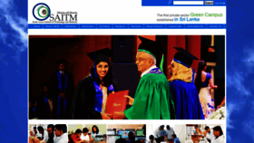 What Saitm.edu.lk website looked like in 2020 (4 years ago)