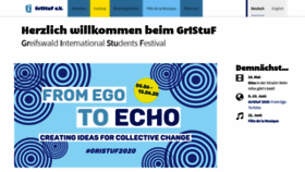 What Students-festival.de website looked like in 2020 (4 years ago)