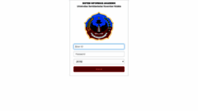 What Siakad.usn.ac.id website looked like in 2020 (4 years ago)