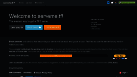 What Serveme.tf website looked like in 2020 (4 years ago)