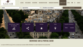 What Safar.fr website looked like in 2020 (4 years ago)
