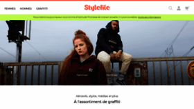 What Stylefile.fr website looked like in 2020 (4 years ago)