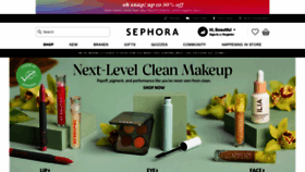 What Sephora.com website looked like in 2020 (4 years ago)