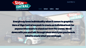 What Signcentral.co.nz website looked like in 2020 (4 years ago)