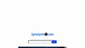 What Synonyms-fr.com website looked like in 2020 (4 years ago)