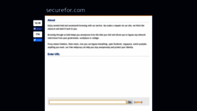 What Securefor.com website looked like in 2020 (4 years ago)