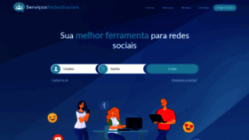 What Servicosredessociais.com.br website looked like in 2020 (4 years ago)