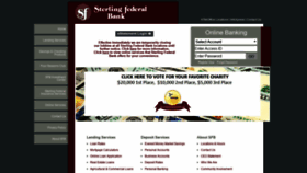 What Sterlingfederal.com website looked like in 2020 (4 years ago)