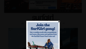 What Surfgirlmag.com website looked like in 2020 (4 years ago)