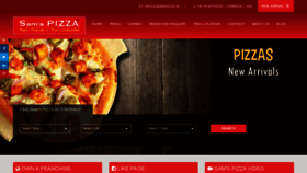 What Samspizza.in website looked like in 2020 (4 years ago)
