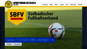 What Sv-messkirch.de website looked like in 2020 (4 years ago)