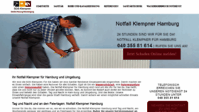 What Sos-klempner.de website looked like in 2020 (4 years ago)