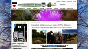 What Schwarzwaldverein-steinen.de website looked like in 2020 (4 years ago)