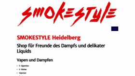 What Smokestyle.de website looked like in 2020 (4 years ago)