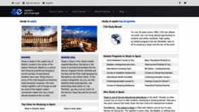 What Spainexchange.com website looked like in 2020 (4 years ago)