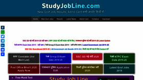 What Studyjobline.com website looked like in 2020 (4 years ago)