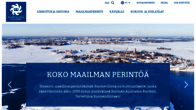 What Suomenlinna.fi website looked like in 2020 (4 years ago)