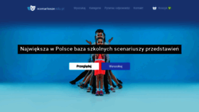 What Scenariusze.edu.pl website looked like in 2020 (4 years ago)