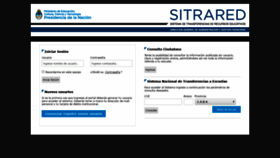 What Sitrared.educacion.gob.ar website looked like in 2020 (4 years ago)