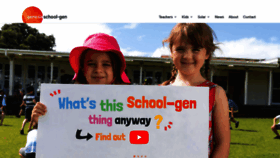 What Schoolgen.co.nz website looked like in 2020 (4 years ago)