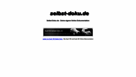 What Selbst-doku.de website looked like in 2020 (4 years ago)