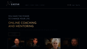 What Sixstarcoaching.com website looked like in 2020 (4 years ago)