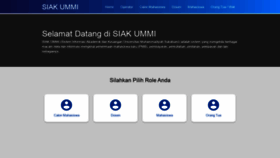 What Siak.ummi.ac.id website looked like in 2020 (4 years ago)