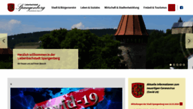 What Spangenberg.de website looked like in 2020 (4 years ago)