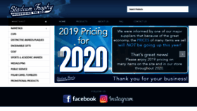 What Stadiumtrophy.com website looked like in 2020 (4 years ago)