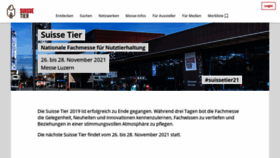 What Suissetier.ch website looked like in 2020 (4 years ago)