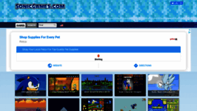 What Sonicgames.com website looked like in 2020 (4 years ago)