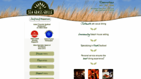 What Seagrassgrille.com website looked like in 2020 (4 years ago)