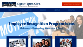 What Select-your-gift.com website looked like in 2020 (4 years ago)