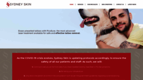What Sydneyskin.com website looked like in 2020 (4 years ago)