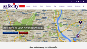 What Safecity.in website looked like in 2020 (4 years ago)