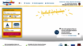 What Suncamp.de website looked like in 2020 (4 years ago)