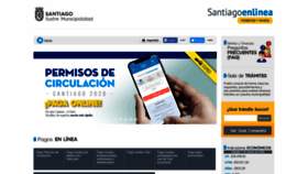 What Santiagoenlinea.cl website looked like in 2020 (4 years ago)