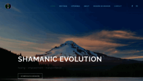 What Shamanicevolution.org website looked like in 2020 (4 years ago)