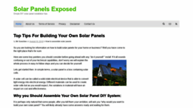 What Solarpanelexposed.com website looked like in 2020 (4 years ago)