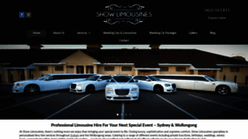What Showlimousines.com.au website looked like in 2020 (4 years ago)
